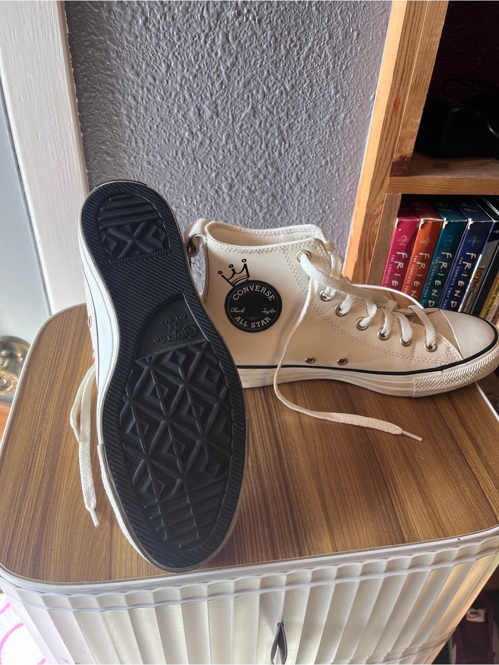 Converse High Top Sneakers - Cream/White - Picture 2 of 2